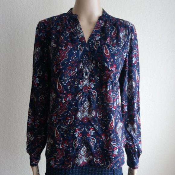 H&M Paisley Print Women's Long Sleeve, US2 - Picture 5 of 8